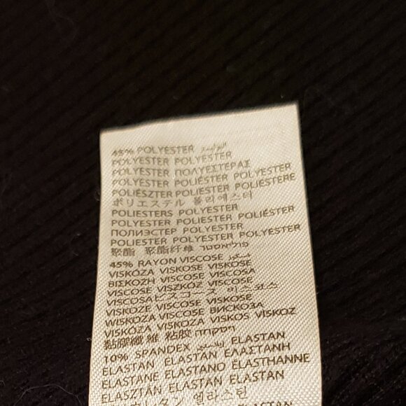 Edikted Jazlyn Long Sleeve Black Ribbed Sweater Dress Size Large - Picture 15 of 15